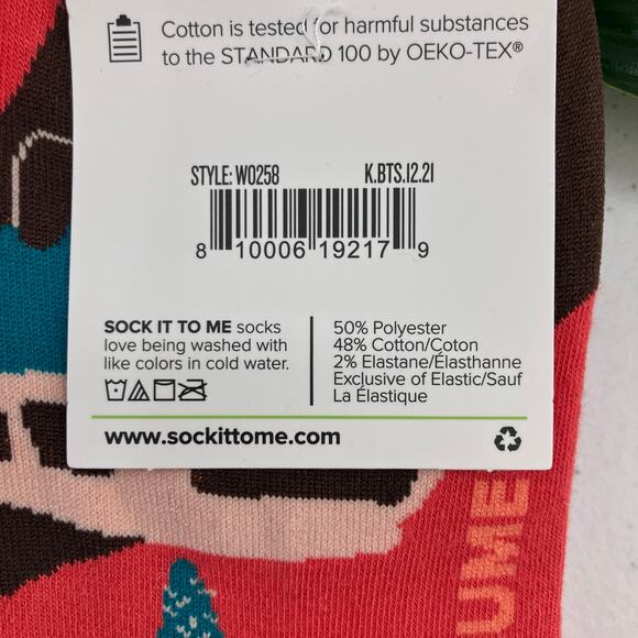 Sock It To Me Red Brown Monument Valley Desert Nature Outdoor Novelty Crew Sock - Picture 6 of 6